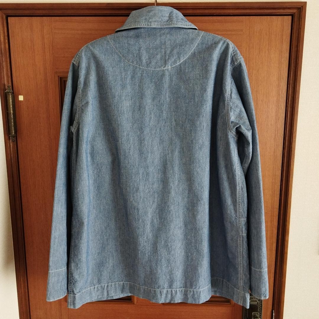 DANTON ダントン ショールカラー シャンブレー カバーオール 42 M L