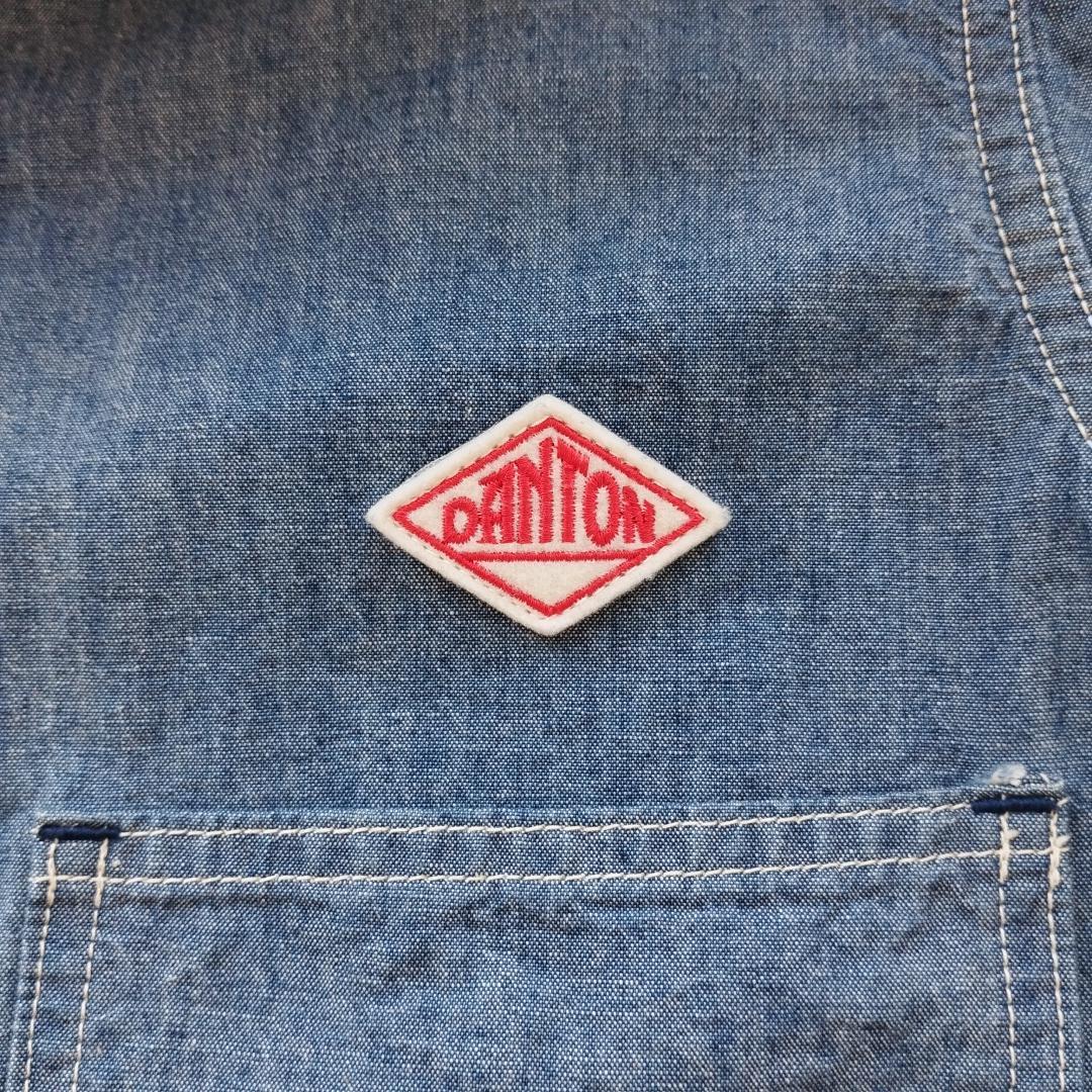 DANTON ダントン ショールカラー シャンブレー カバーオール 42 M L