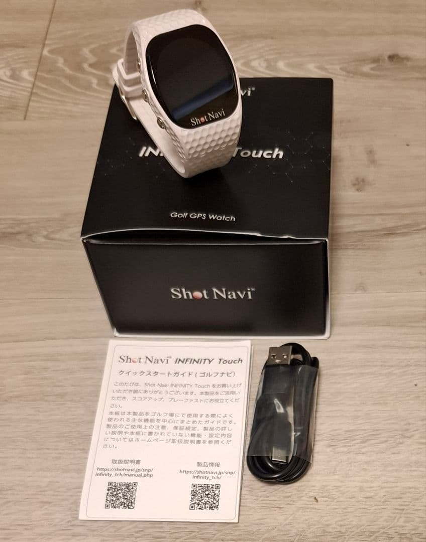ShotNavi INFINITY Touch ゴルフ GPS ウォッチ 白