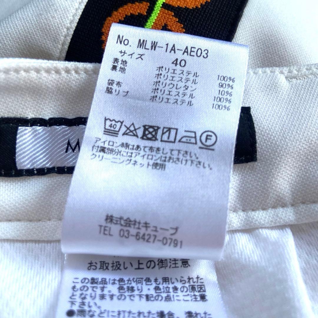 【美品】MARK&LONA マークアンドロナ　サイドロゴ　ゴルフスカート 40