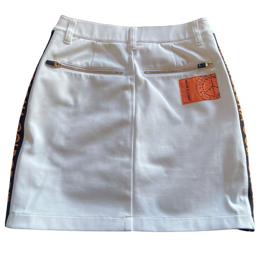 【美品】MARK&LONA マークアンドロナ　サイドロゴ　ゴルフスカート 40
