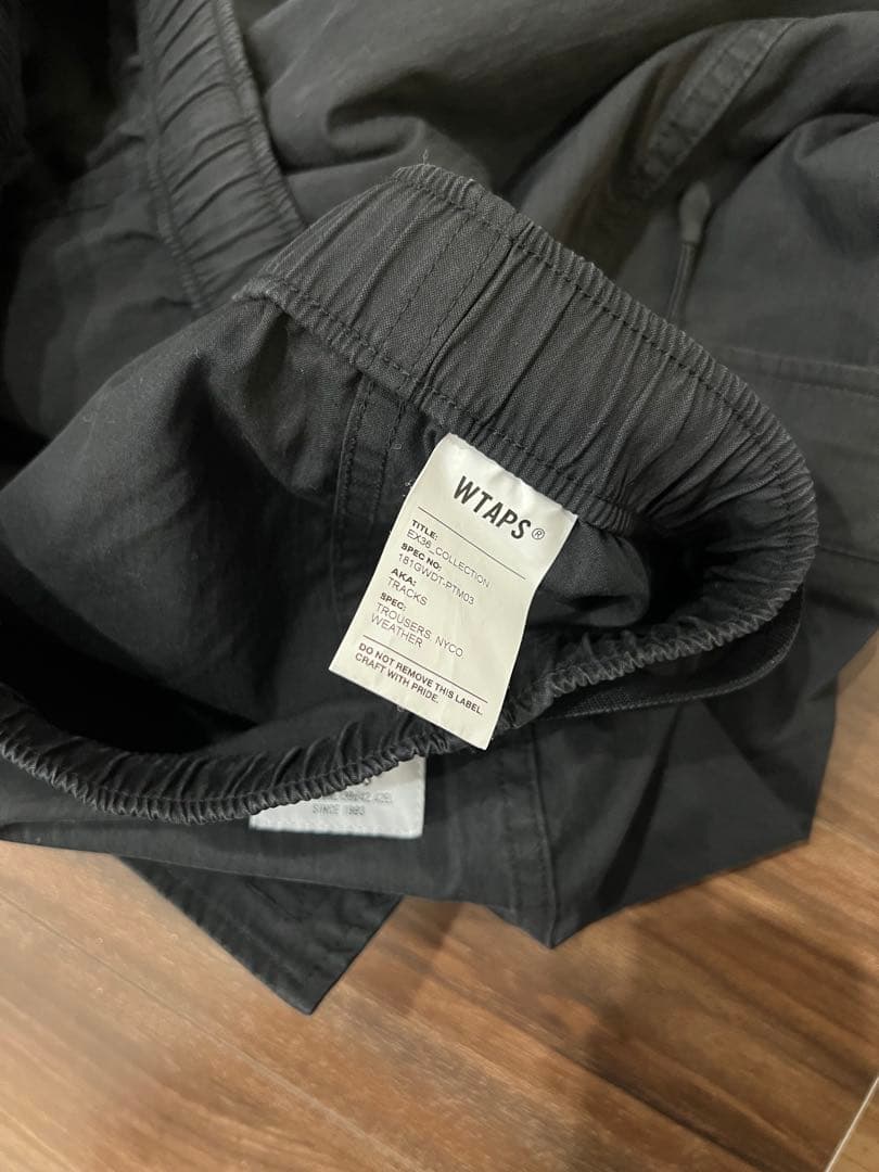 h*a様 WTAPS TRACKS TROUSERS ブラック 03 ダブルタッ