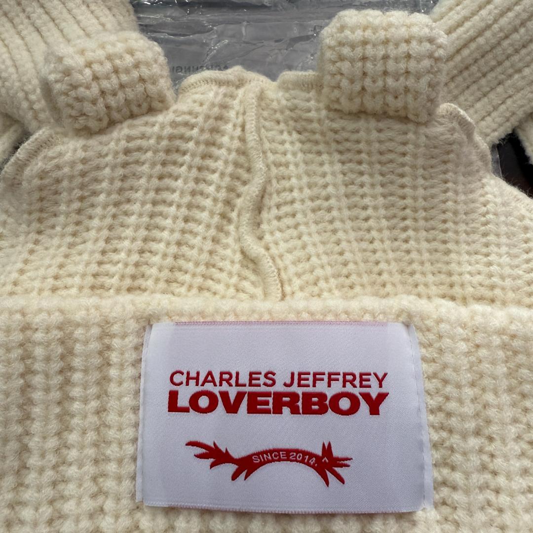 CHARLES JEFFREY LOVERBOY クリーム ニット帽