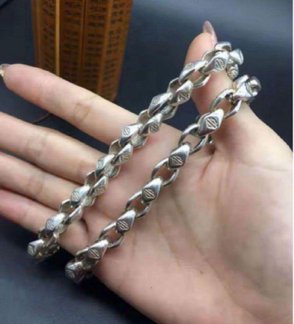 シルバー925 ヴィンテージ ハーレー　ネックレス　ウォレットチェーン即時発送！