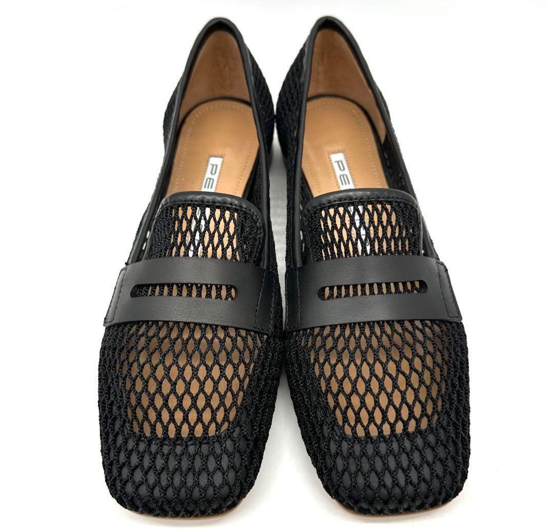 PELLICO メッシュローファー 黒