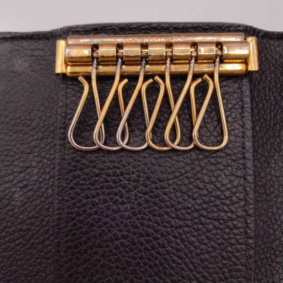 ルイヴィトン モノグラム アンプラント ミュルティクレ 6 キーケース　黒