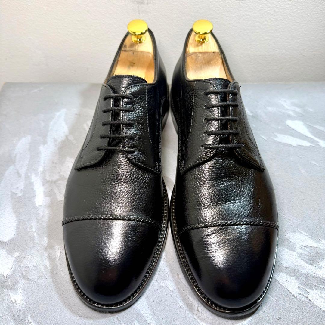 【美品】AMEDEO TESTONI イタリア製 グレインレザー クリーニング済