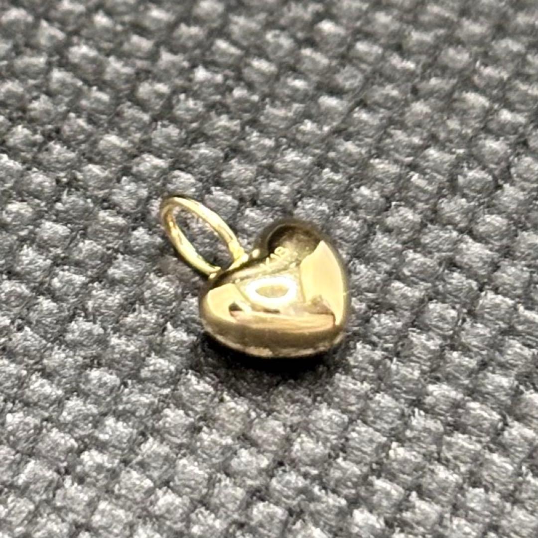 K18 ハート モチーフ ペンダント トップ 18金 PH ゴールド 5.5mm