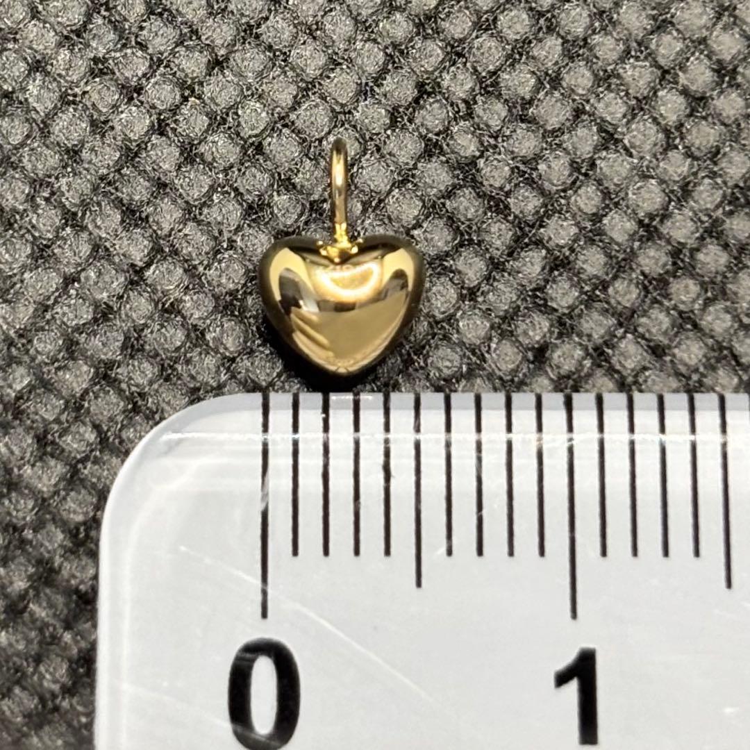 K18 ハート モチーフ ペンダント トップ 18金 PH ゴールド 5.5mm
