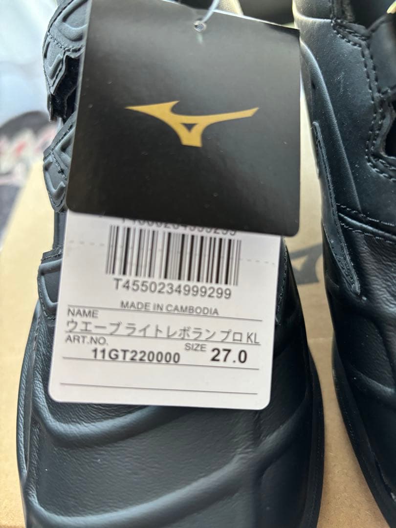 MizunoPro ブラック トレーニングシューズ