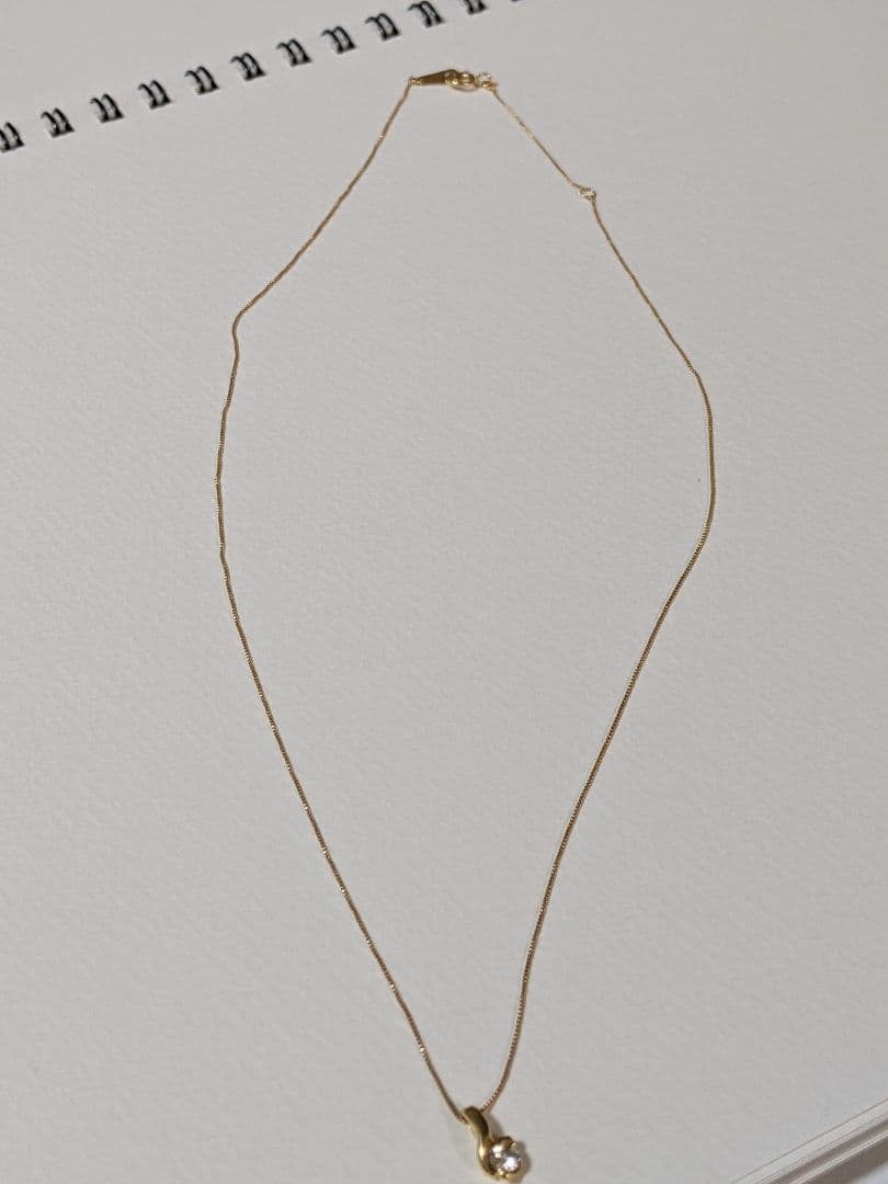 k18ネックレス　ダイヤモンド 0.1カラット 美品