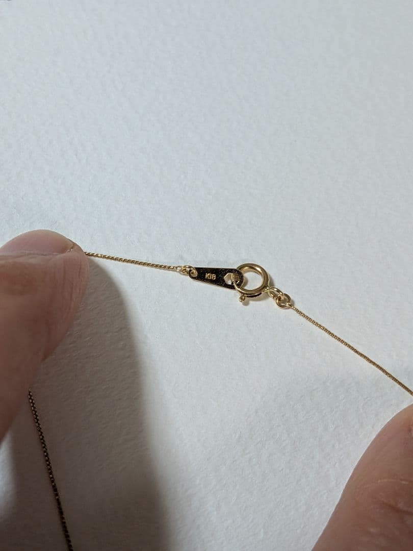 k18ネックレス　ダイヤモンド 0.1カラット 美品