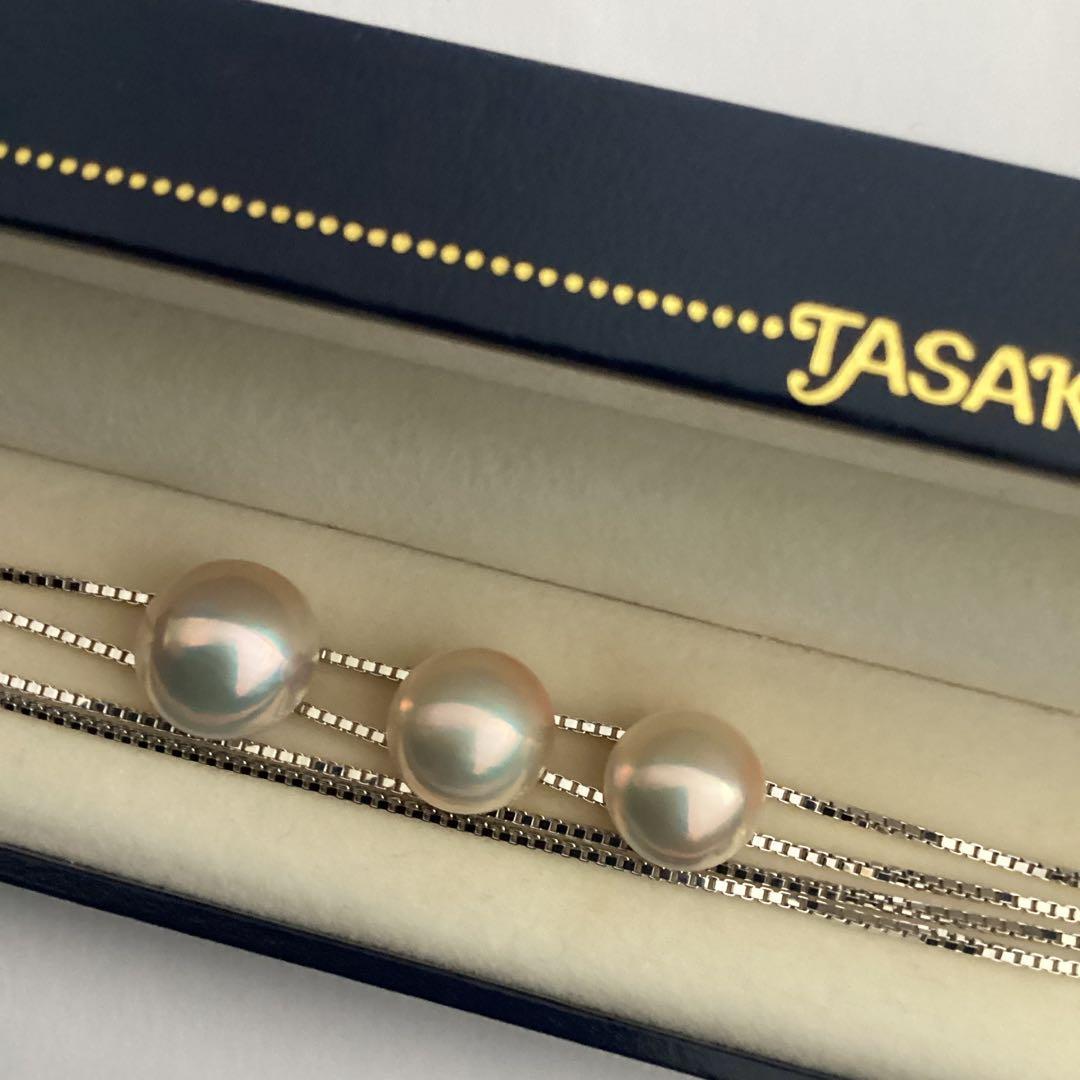 田崎真珠　マベパール　スライドネックレス　シルバー製