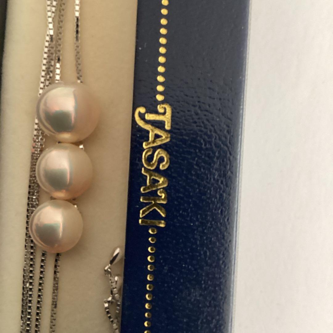 田崎真珠　マベパール　スライドネックレス　シルバー製