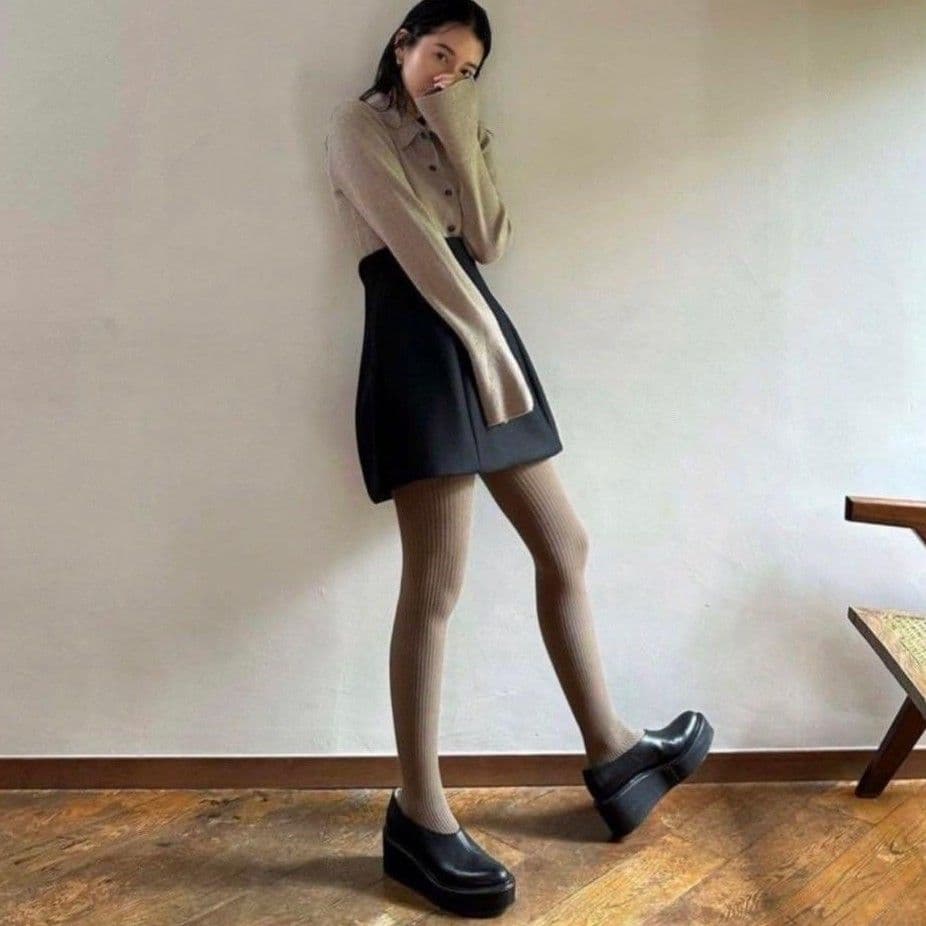 AWA様✨【近年モデル 松本恵奈着用】クラネ　ボリュームソールシューズ　牛革　黒