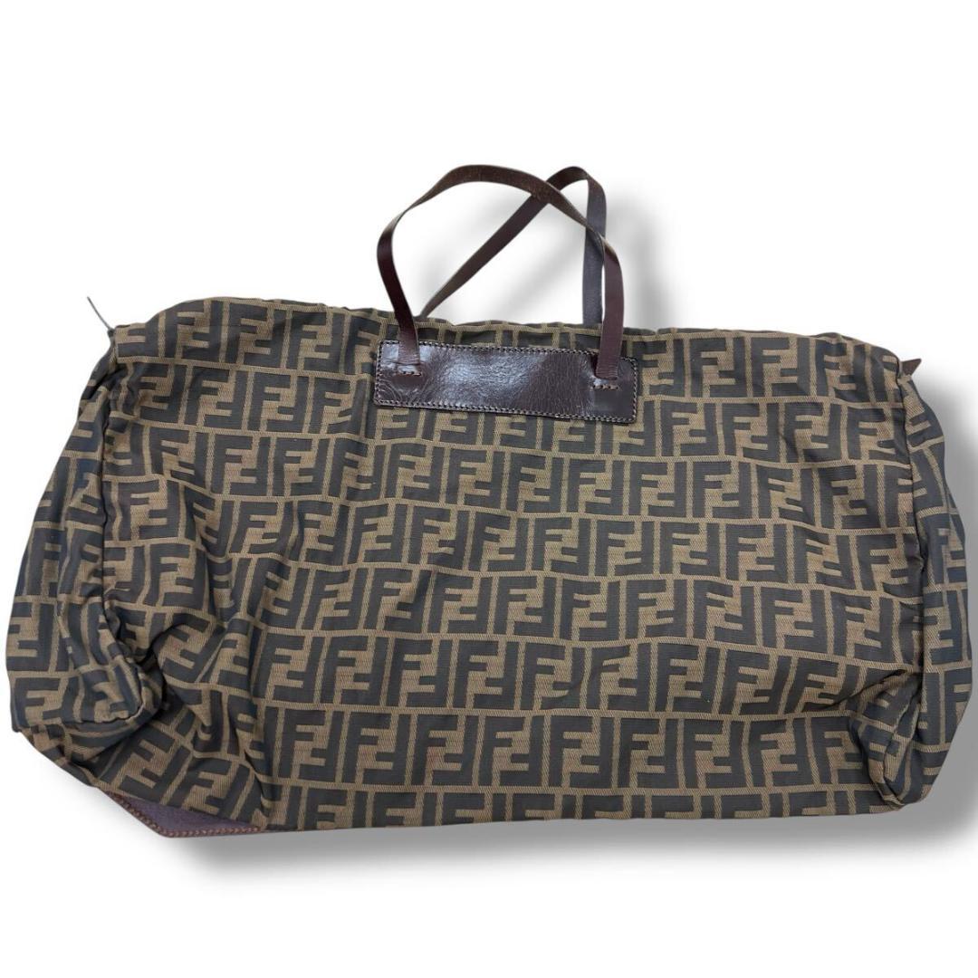 ☆FENDI フェンディ ズッカ キャンバス ボストンバッグ 折りたたみ