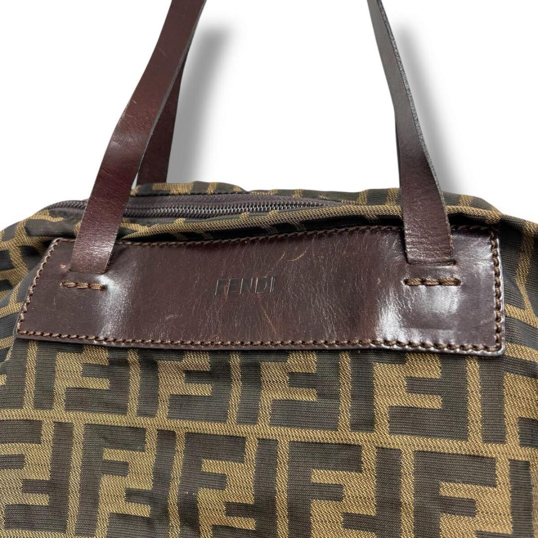 ☆FENDI フェンディ ズッカ キャンバス ボストンバッグ 折りたたみ