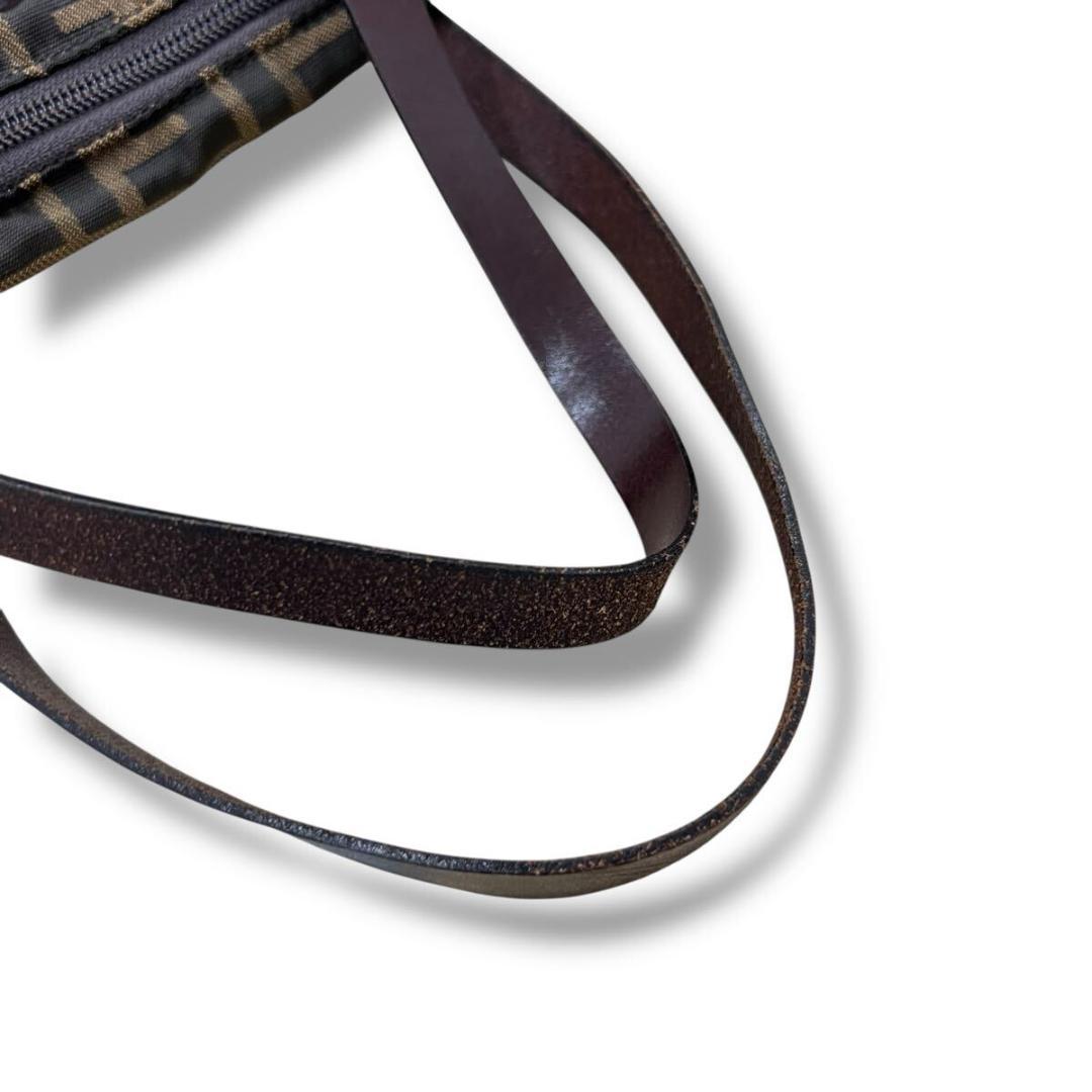 ☆FENDI フェンディ ズッカ キャンバス ボストンバッグ 折りたたみ