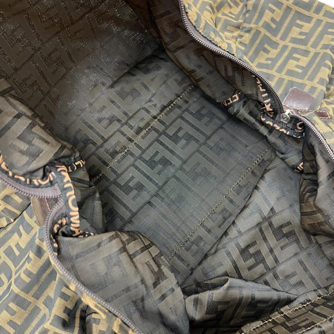 ☆FENDI フェンディ ズッカ キャンバス ボストンバッグ 折りたたみ