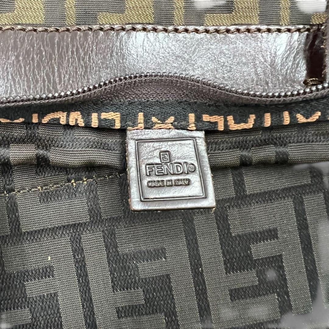 ☆FENDI フェンディ ズッカ キャンバス ボストンバッグ 折りたたみ