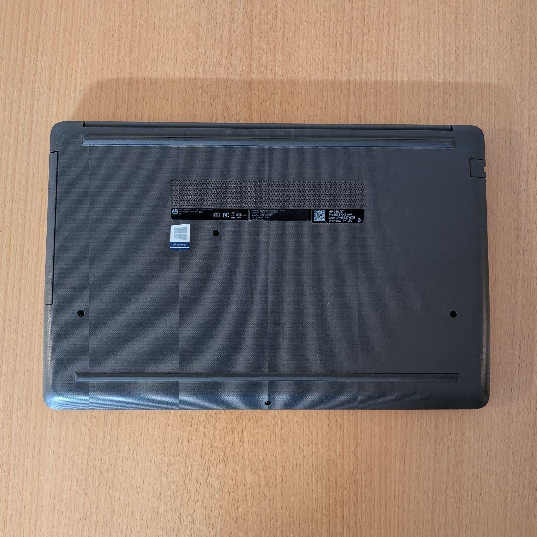 美品【 HP 250 G7】15型 i5 第8世代 8G SSD256G