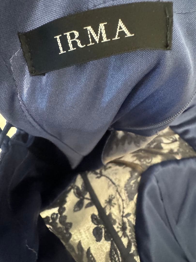IRMA ネイビー フレアドレス