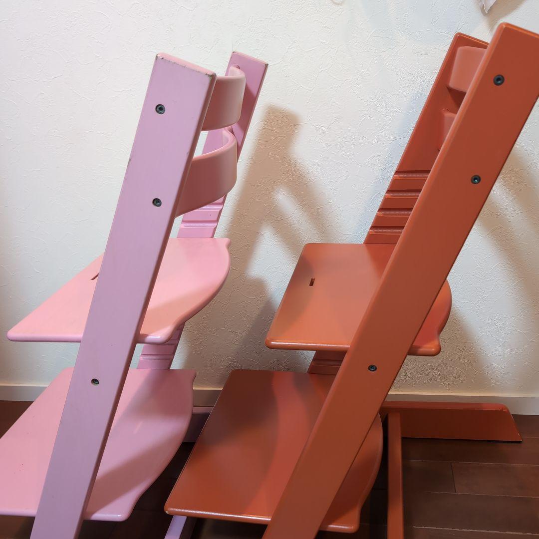 STOKKE ストッケのトリップ トラップ ピンク オレンジ