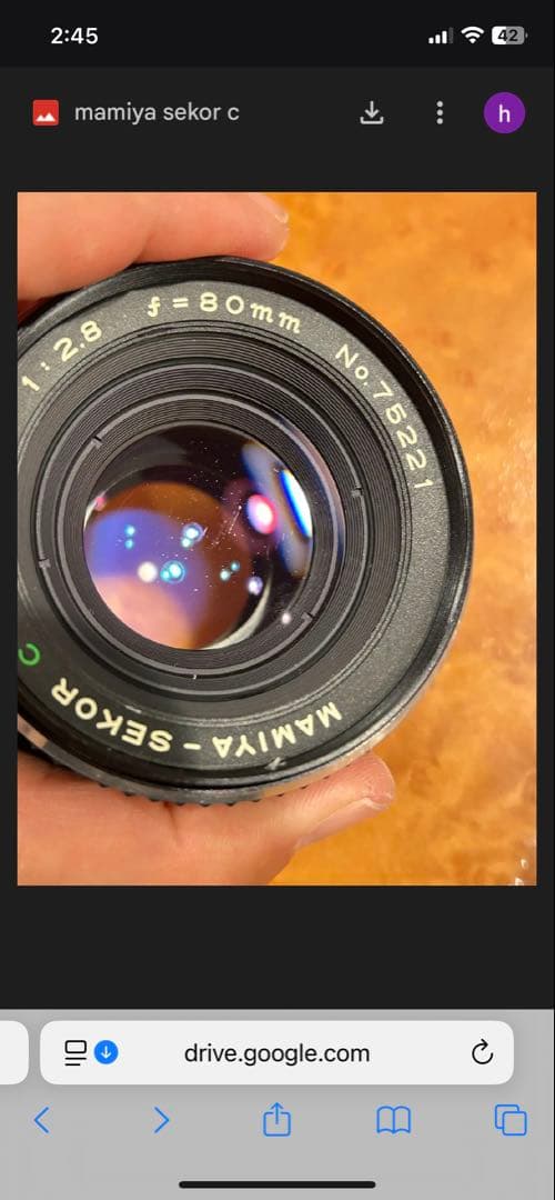 進さん専用　【ジャンク】MAMIYA M645SEKOR C 80mm巻き上げ