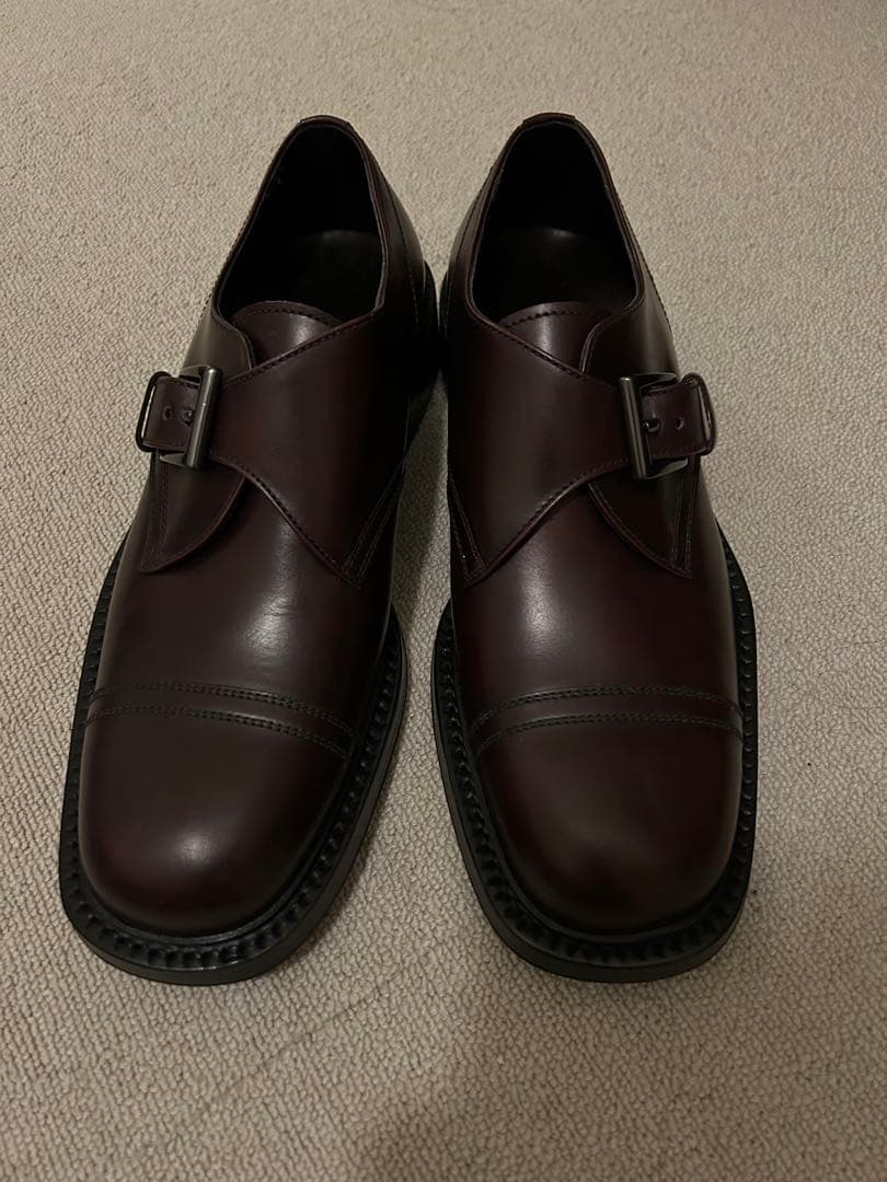 靴 prada archive square round toe shoes