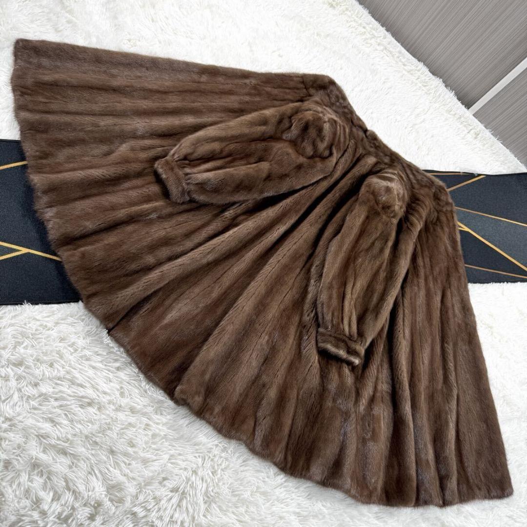 美品 裾周り229㎝ ジョセフィーヌ パステルミンク コート 金サガ AA195