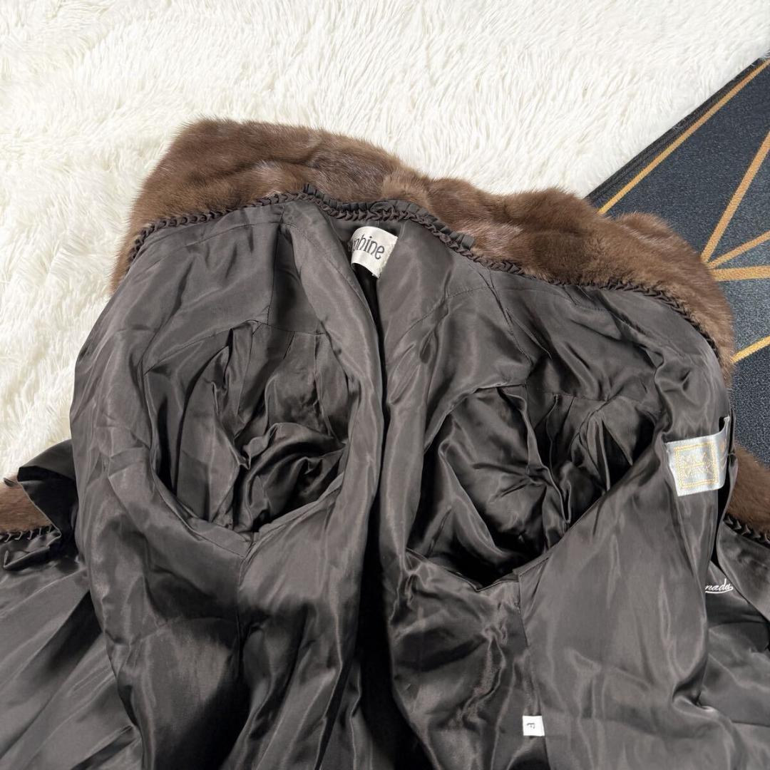 美品 裾周り229㎝ ジョセフィーヌ パステルミンク コート 金サガ AA195