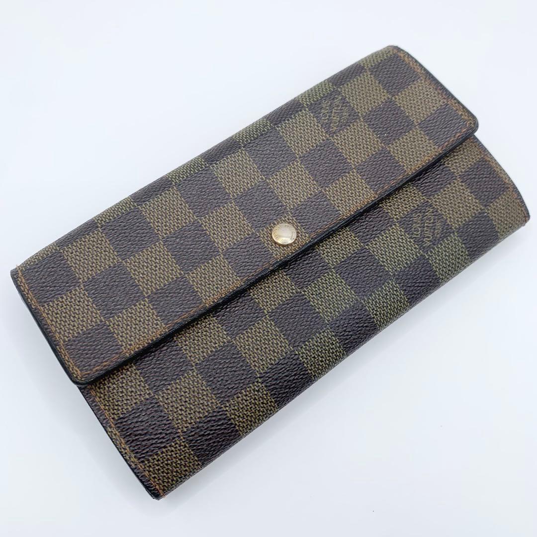 【極美品】ルイ・ヴィトン ダミエ サラ 長財布 N61734 K11