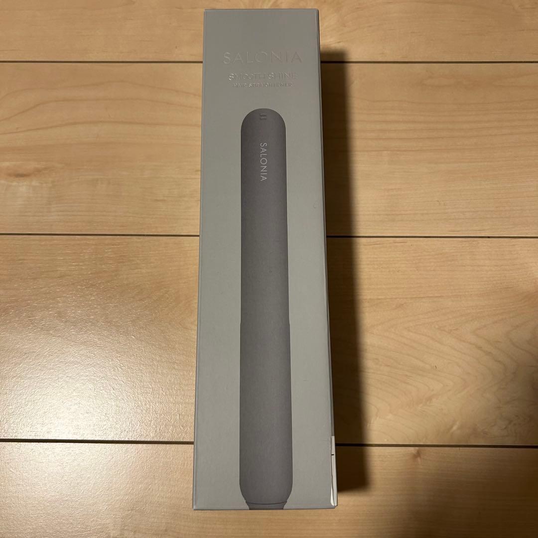 新品未開封 SALONIA スムースシャイン ストレートヘアアイロン グレー