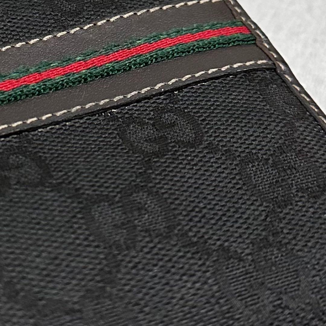 GUCCI 長財布　シェリーライン　インターロッキング　ラウンドファスナー　GG