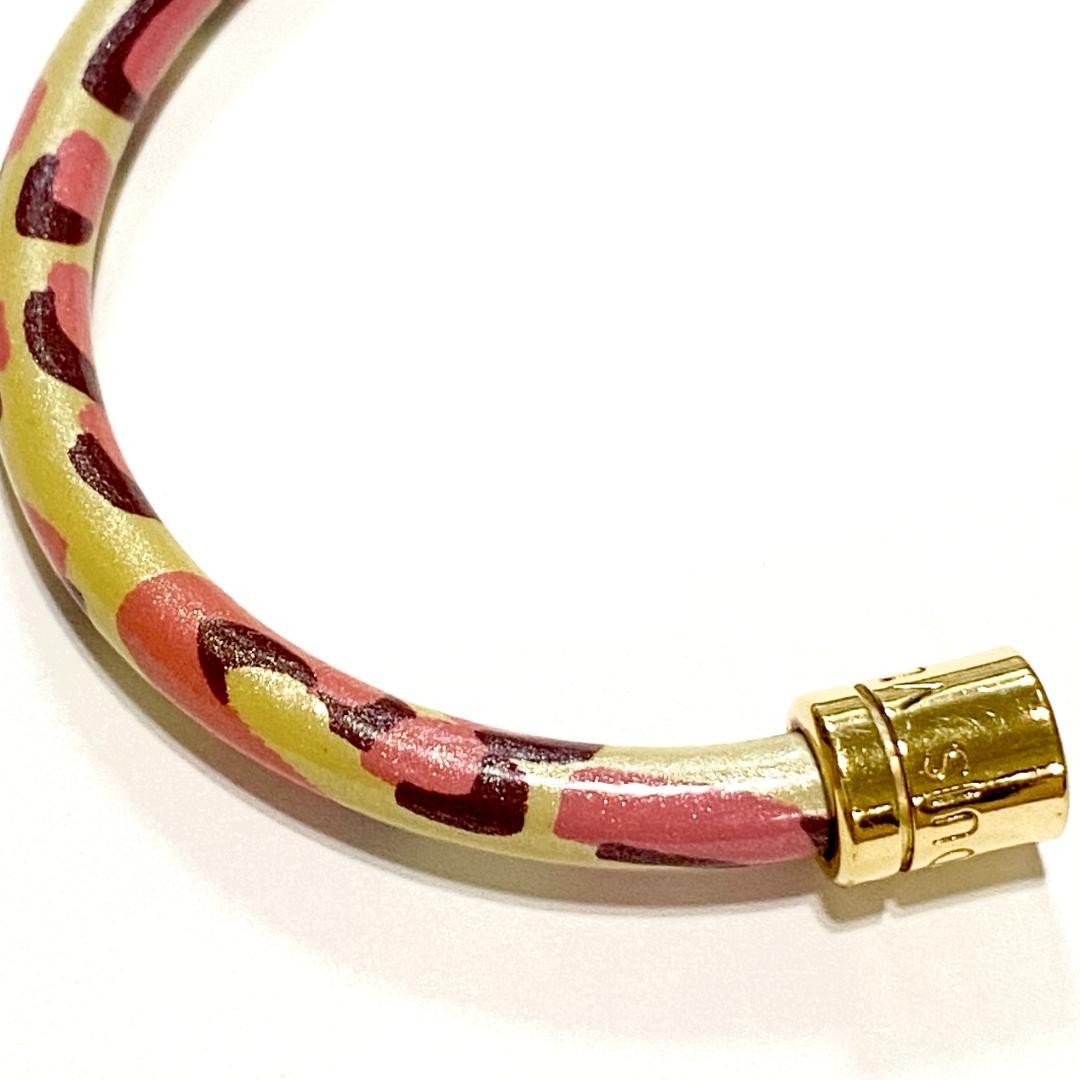 LOUIS VUITTON ブラスレキープイット レオパード バングル