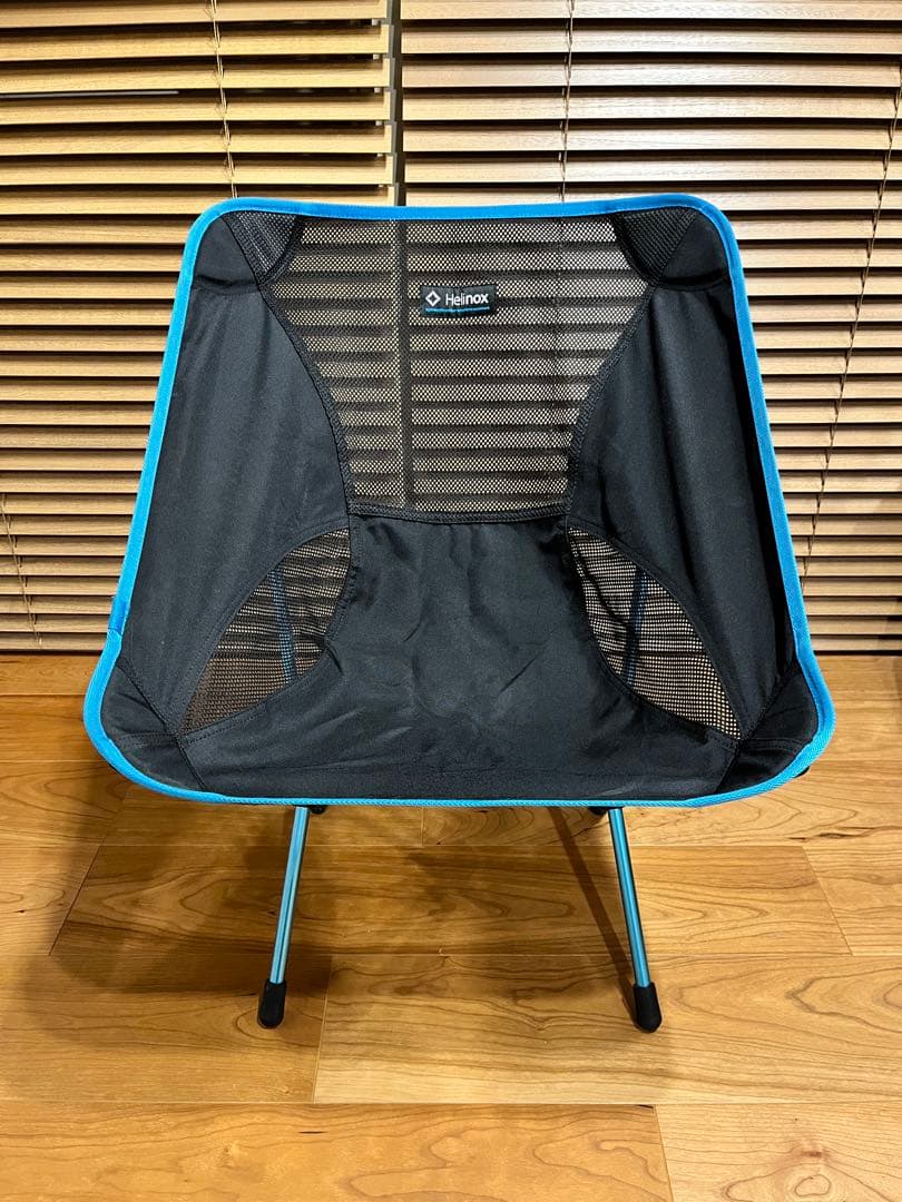 【美品】Helinox チェアワン アウトドアチェア ブラック/ブルー