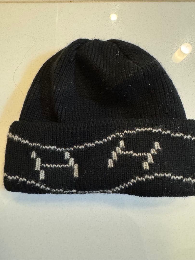 HERMÈS ブラックニット帽