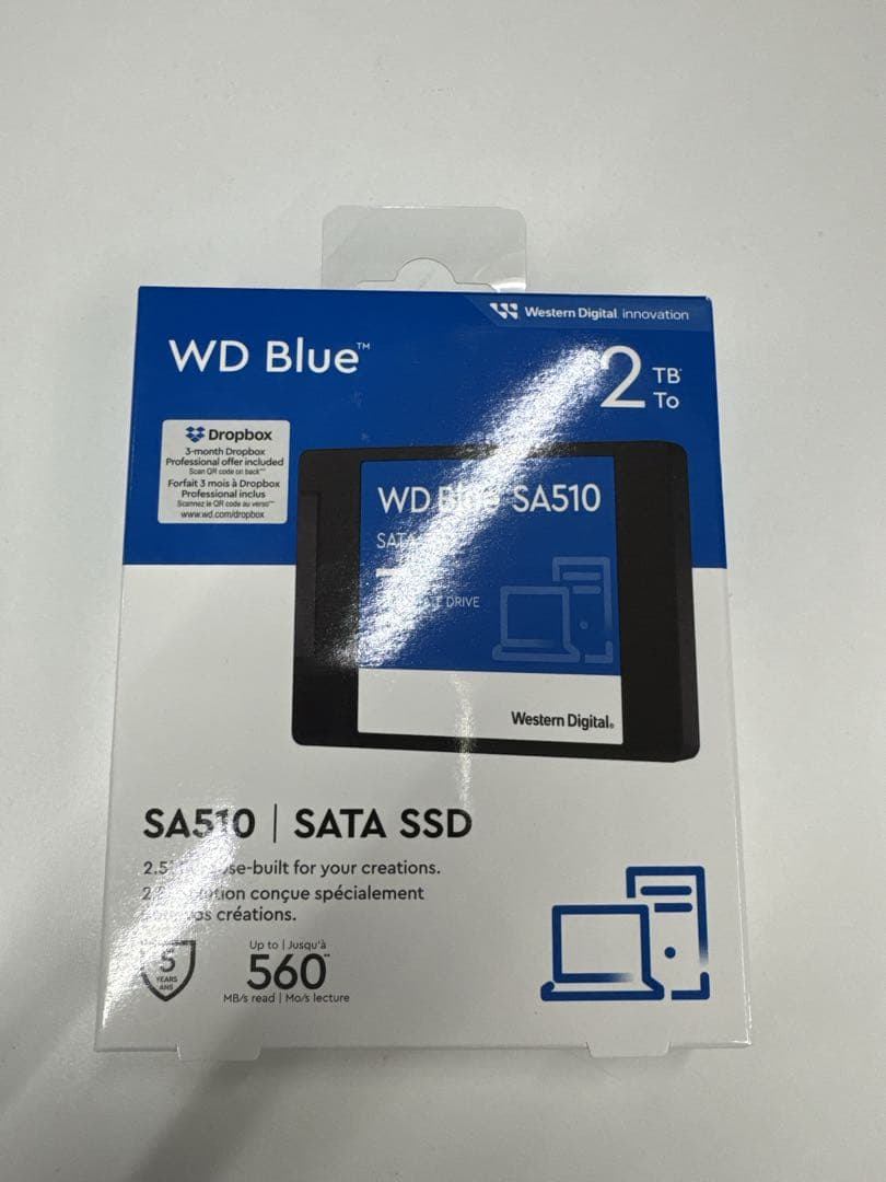 WD Blue SA510 2TB SATA SSD 未開封