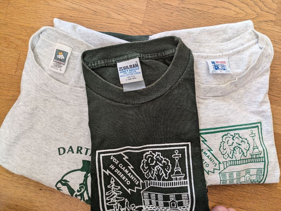 （つむつむ商品) ダートマス大学Ｔシャツ3枚セット