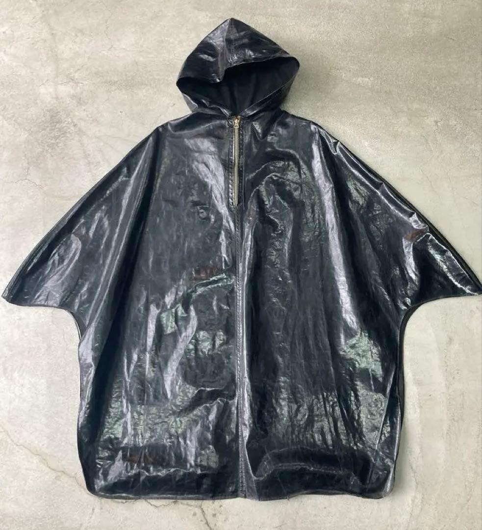 50s レインポンチョ コの字TALON PVC ミリタリー vintage