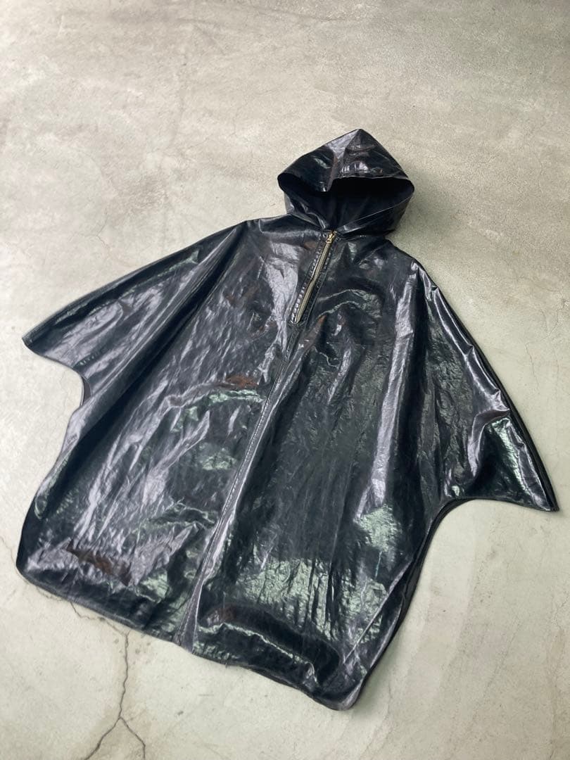 50s レインポンチョ コの字TALON PVC ミリタリー vintage