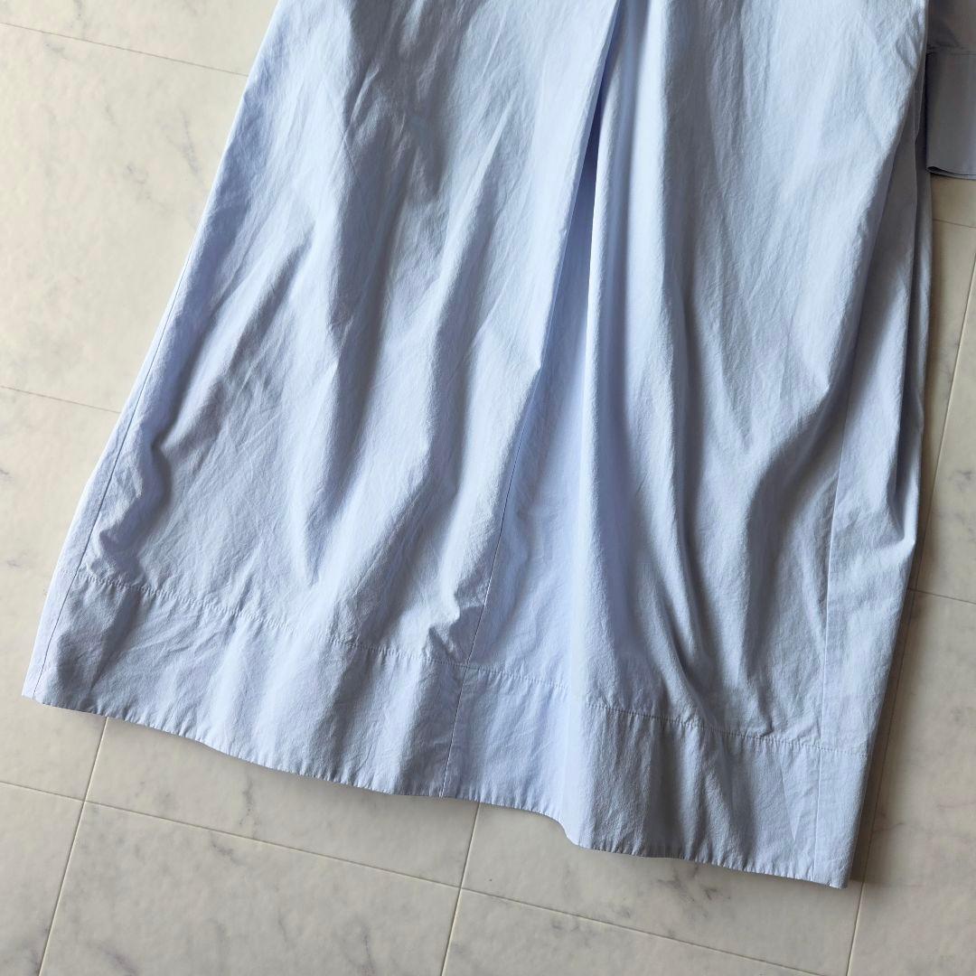 美品✨プルミエアロンディスモン　タイプライタースキッパーワンピース　ブルー