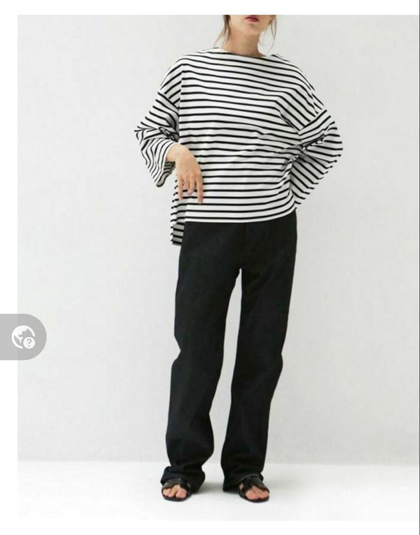 soutiencollar（ステンカラー）　ボーダー　Tシャツ