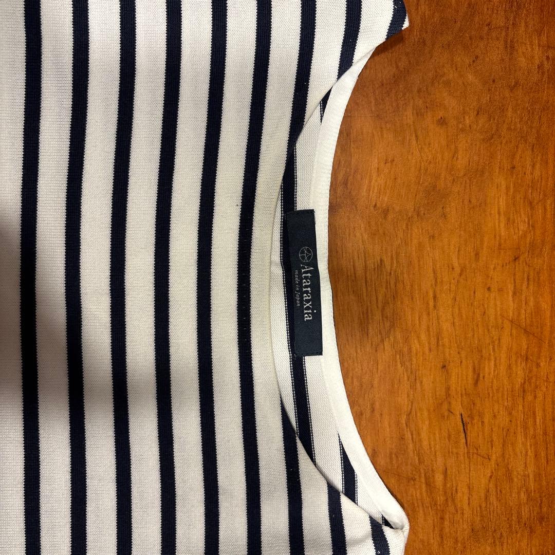 soutiencollar（ステンカラー）　ボーダー　Tシャツ