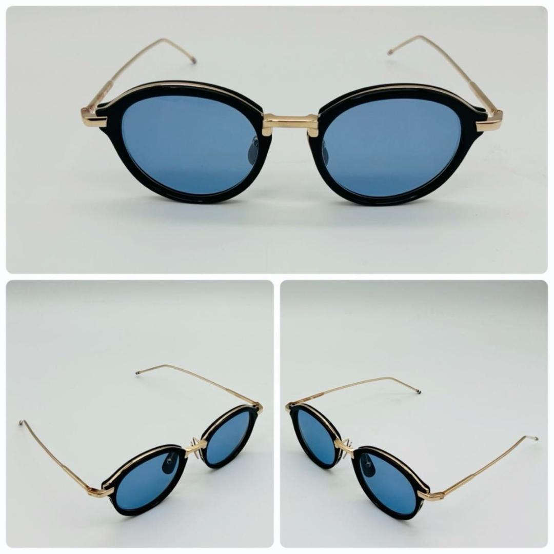 トムブラウン TB-011 サングラス ブルーレンズ 芸能人着用モデル