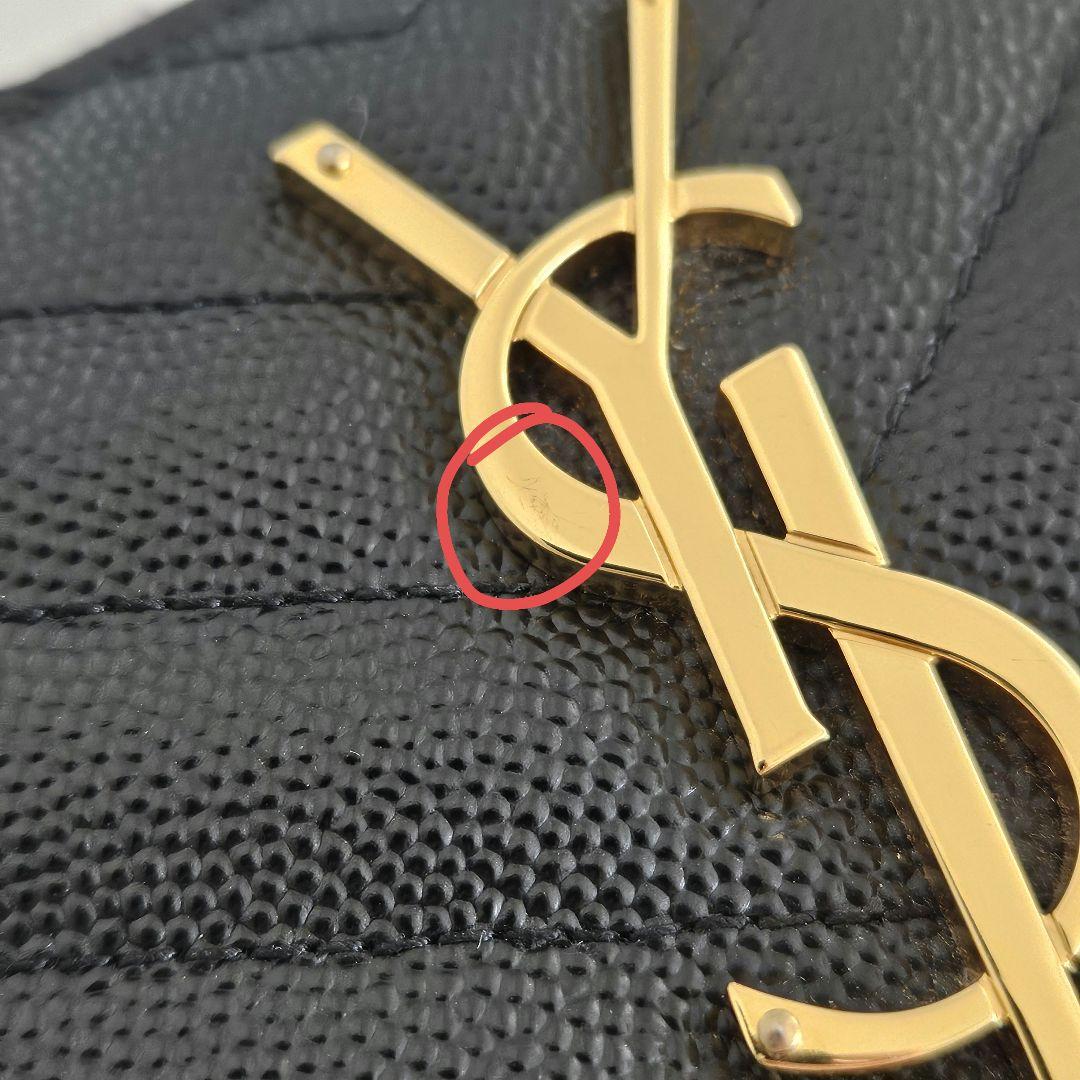 サンローラン SAINT LAURENT モノグラム長財布 ブラック