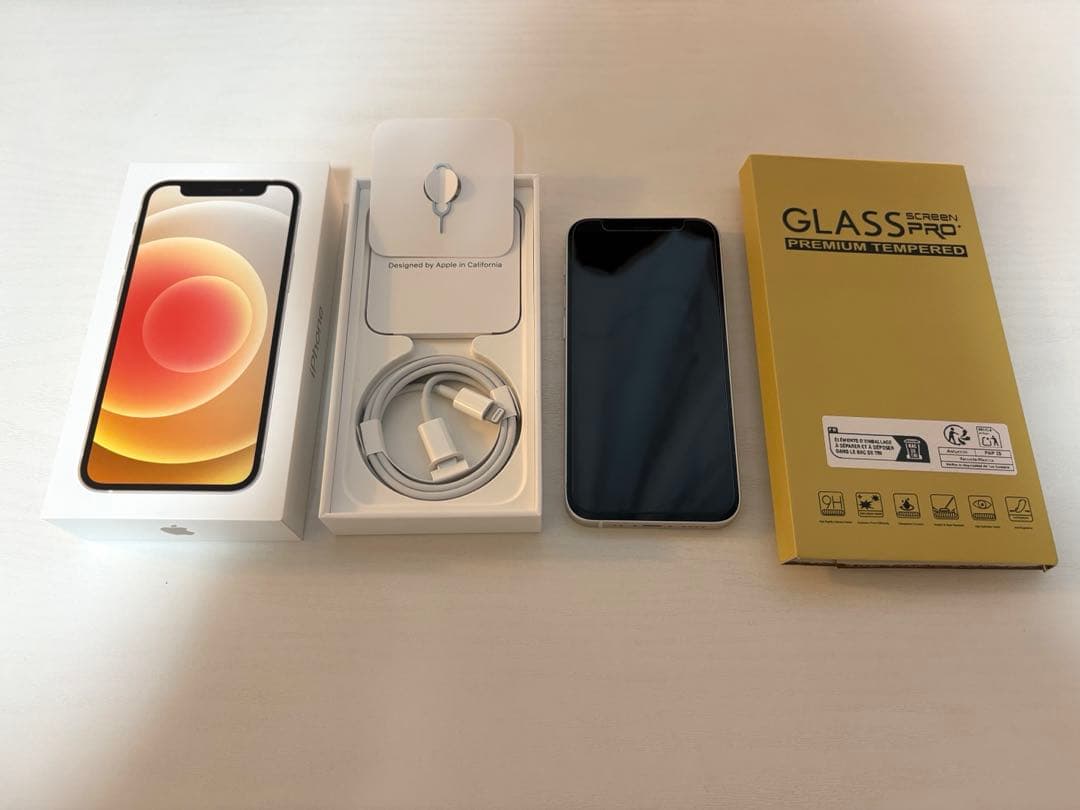 iPhone12 mini 128GB ホワイト フィルム付き