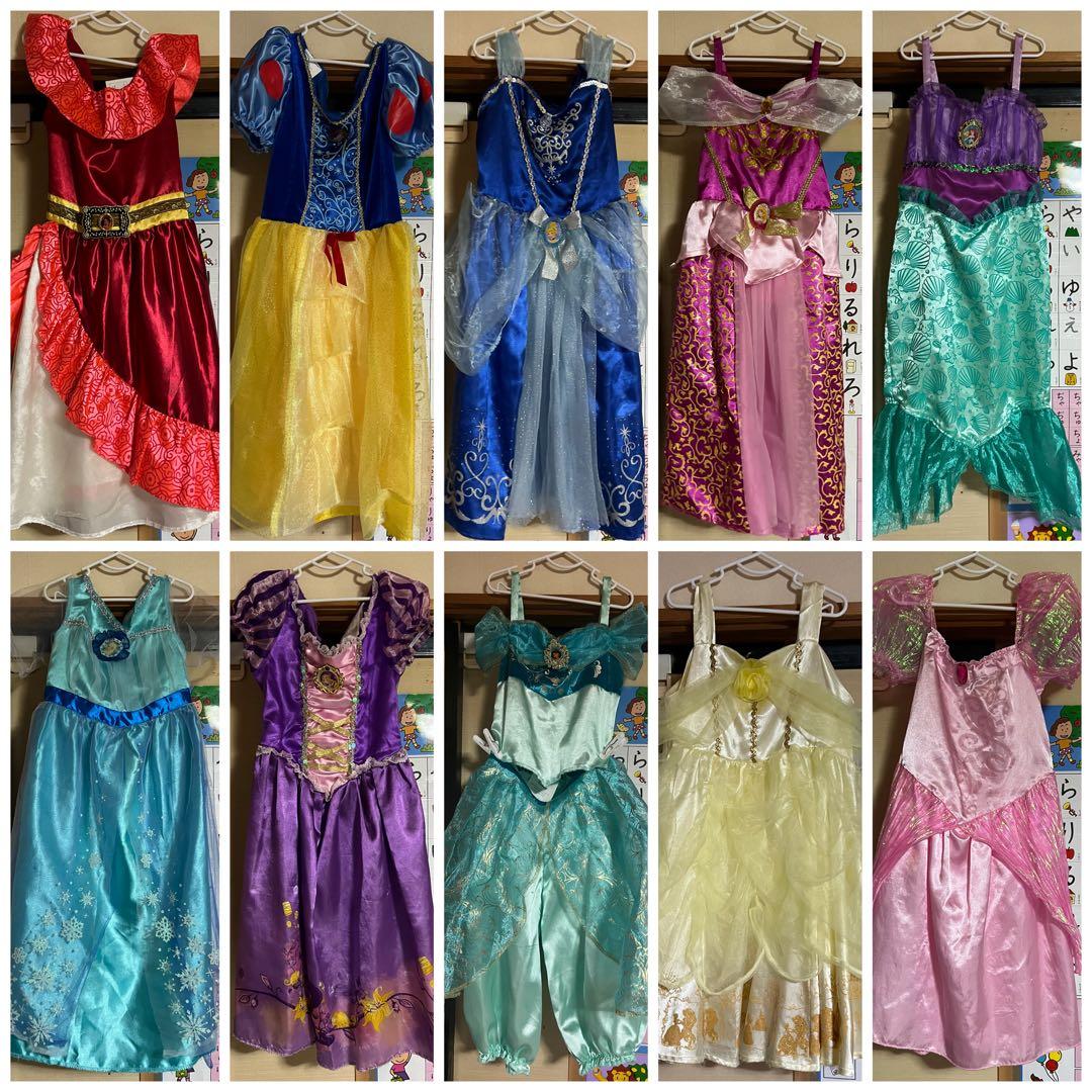 ディズニー プリンセス ドレス 10着セット　100-110cm