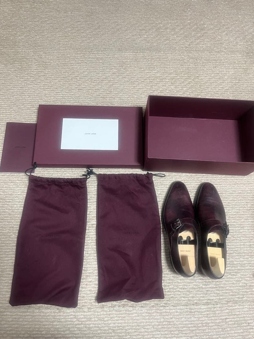 【着用数回美品】JOHN LOBB シングルモンク 付属品完備