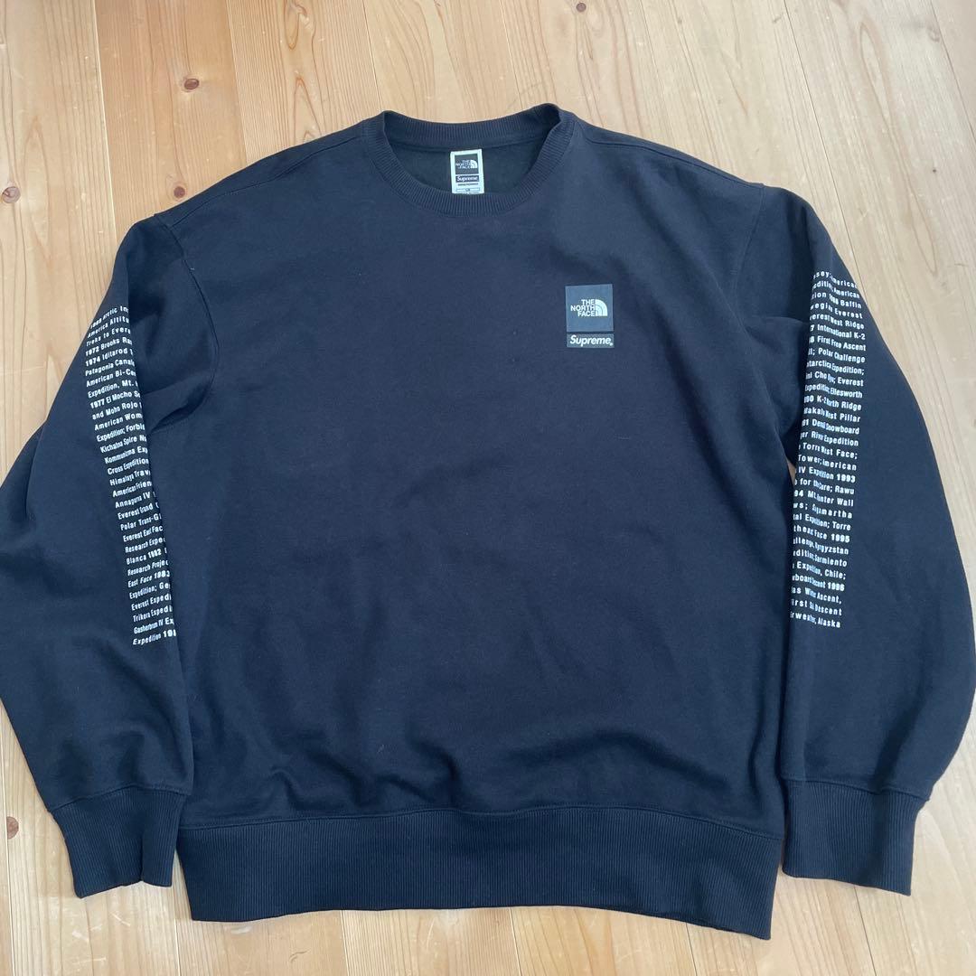 トップス Supreme The North Face Crewneck Black L